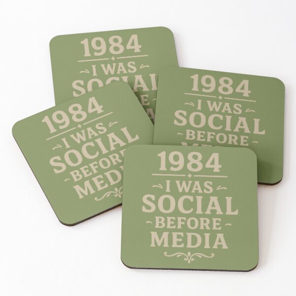 Item preview, Born in 1984 Social Before Media Vintage Quote designed and sold by Meandmyshop.