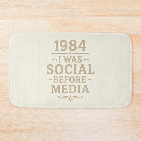 Item preview, Born in 1984 Social Before Media Vintage Quote designed and sold by Meandmyshop.