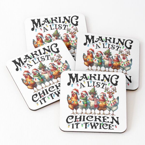 Item preview, Making A List Chicken It Twice Christmas Xmas Lights Chicken Lover designed and sold by jakaun.