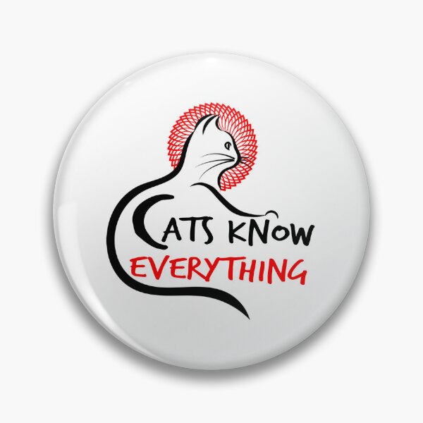 Item preview, Cats Know EVERYTHING designed and sold by veganskillvamps.