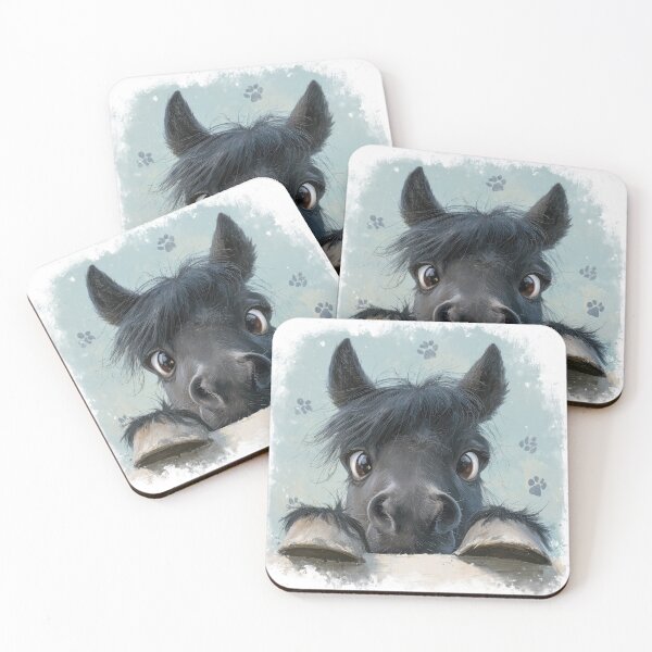 Item preview, Friesian Horse Peeking over Wall 01 designed and sold by Elisabeth Lucas.