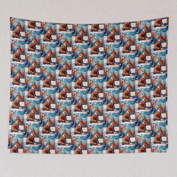Item preview, Vibrant Red Fox in Snowy Forest designed and sold by ChrisButler.