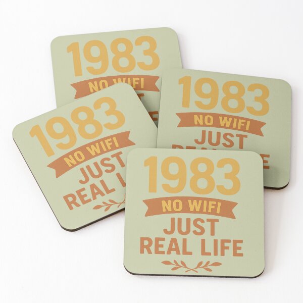 Item preview, Born in 1983 Nostalgic Retro quote designed and sold by Meandmyshop.