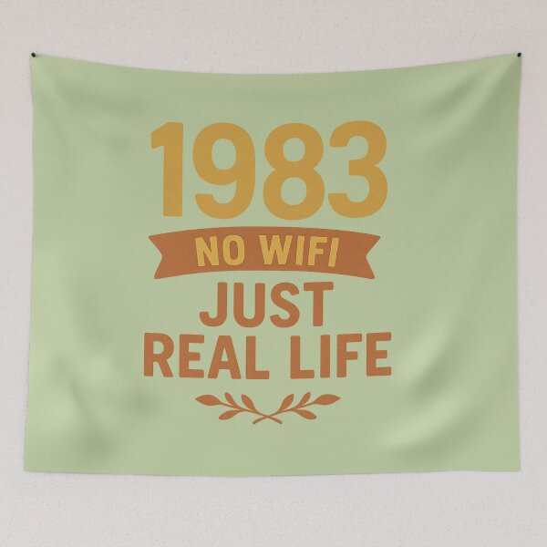 Item preview, Born in 1983 Nostalgic Retro quote designed and sold by Meandmyshop.
