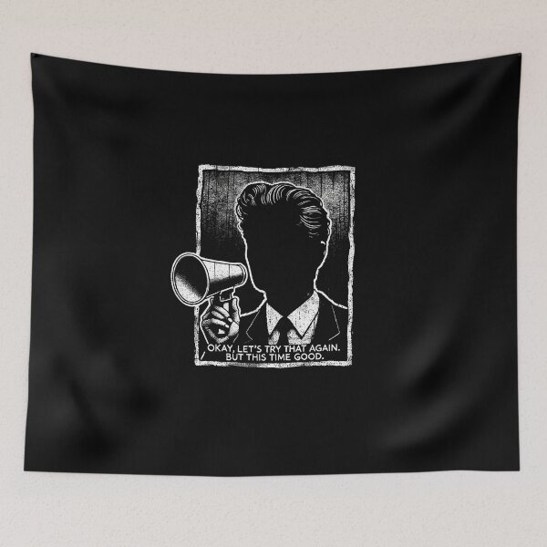 Item preview, Okay, Let's Try That Again. But This Time Good. David Lynch Twin Peaks inspired design. designed and sold by Dollycat Industries.