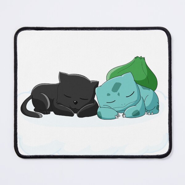 Artikelvorschau, Bulbasaur und schwarze Katze entworfen und verkauft von levi-adams.