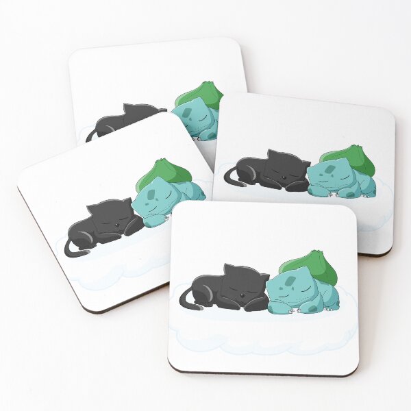 Item preview, Bulbasaur and black cat designed and sold by levi-adams.