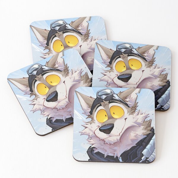 Item preview, Surprised Happy Wendell Wolf Close Up Portrait designed and sold by Finmm.