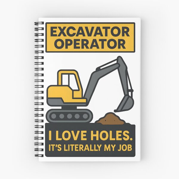 Item preview, Excavator Operator I Love Holes Funny Construction Design designed and sold by TeeTimeTreasure.