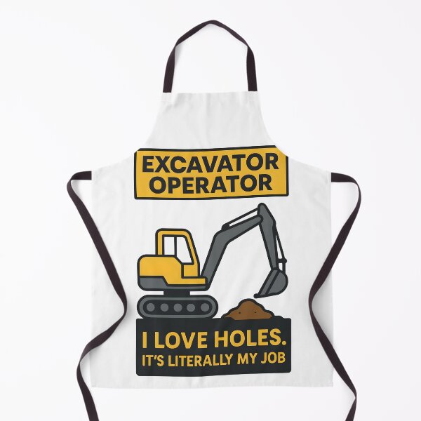 Item preview, Excavator Operator I Love Holes Funny Construction Design designed and sold by TeeTimeTreasure.