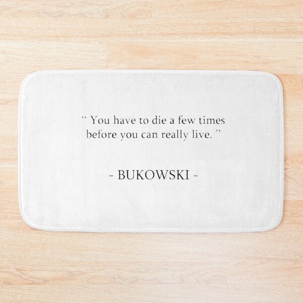 Item preview, Bukowski quote designed and sold by Oqueartecura.
