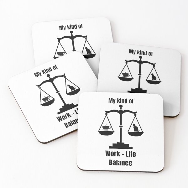 Item preview, Work–Life Balance (Cat Edition) designed and sold by ZelkovaPruning.
