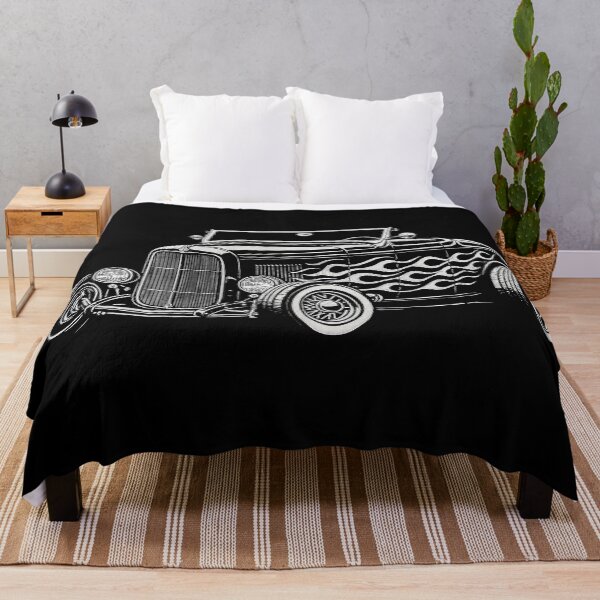 Item preview, 1932 Hot Rod Roadster Illustration – Vintage Flame Car Art designed and sold by Stinky Lincy's Apparel Company.