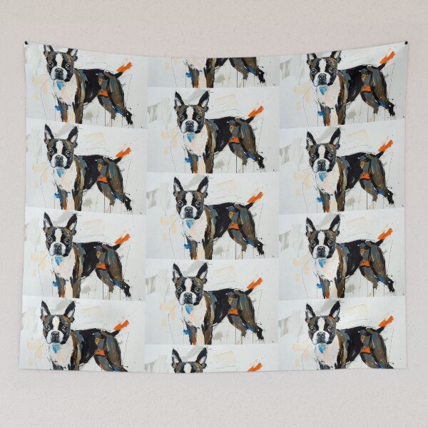 Item preview, Expressive Boston Terrier Art designed and sold by ChrisButler.