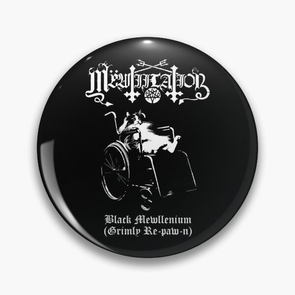 Item preview, Mëwtiilation - Black Metal Cat design like Mütiilation Black Millenium centered designed and sold by Dollycat Industries.