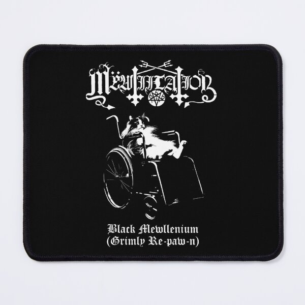 Item preview, Mëwtiilation - Black Metal Cat design like Mütiilation Black Millenium centered designed and sold by Dollycat Industries.