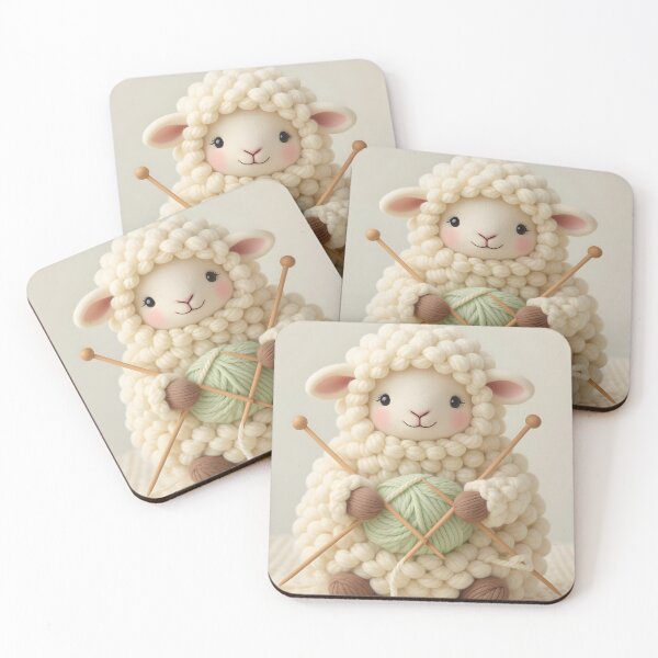Item preview, Wooly sheep all set to knit designed and sold by Ponted.
