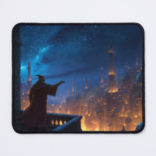 Item preview, Wizard Observing the Ancient City designed and sold by Rtymer.