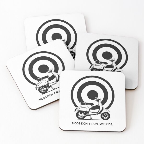 Item preview, Mods Don’t Run, We Ride – Classic Scooter Culture Design designed and sold by KentonDesignsUK.