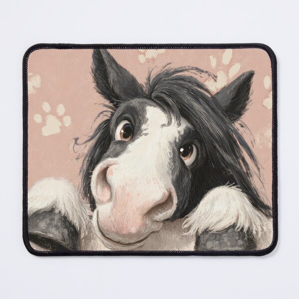 Item preview, Gypsy Vanner Peeking over Wall 01 designed and sold by Elisabeth Lucas.