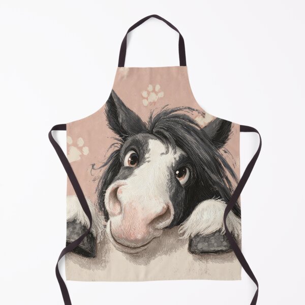 Item preview, Gypsy Vanner Peeking over Wall 01 designed and sold by Elisabeth Lucas.