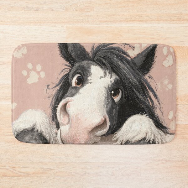 Item preview, Gypsy Vanner Peeking over Wall 01 designed and sold by Elisabeth Lucas.