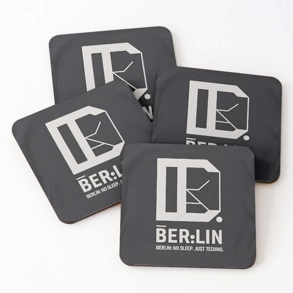 Item preview, Berlin No Sleep Just Techno – Minimal Electronic Music Design designed and sold by KentonDesignsUK.