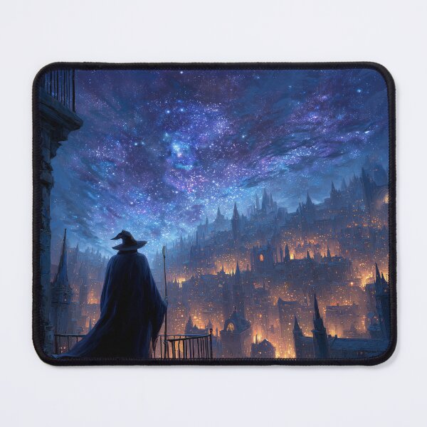 Item preview, Wizard Observing the Ancient City designed and sold by Rtymer.