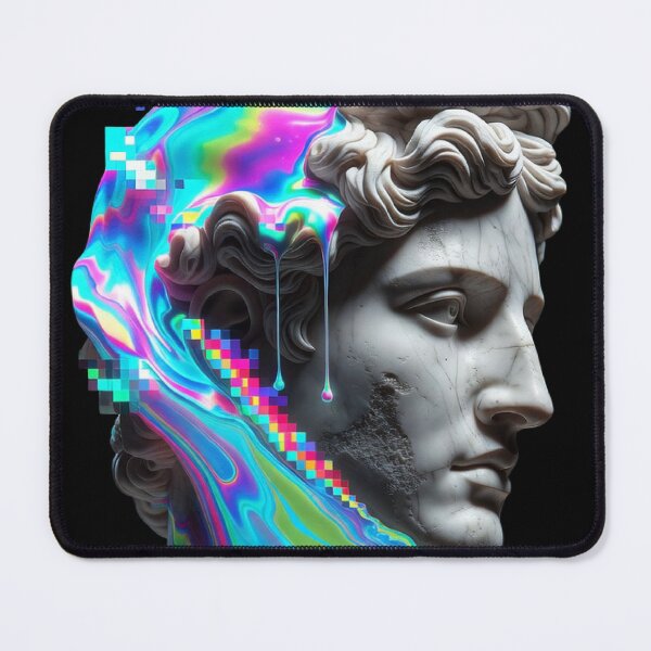 Item preview, Psychedelic Greek Bust – Digital Glitch Art designed and sold by str33ty.ltd.