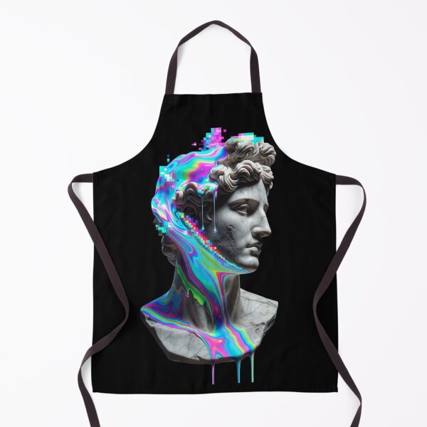 Item preview, Psychedelic Greek Bust – Digital Glitch Art designed and sold by str33ty.ltd.