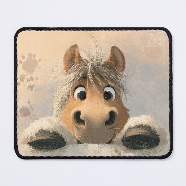 Item preview, Haflinger Horse Peeking over Wall 01 designed and sold by Elisabeth Lucas.