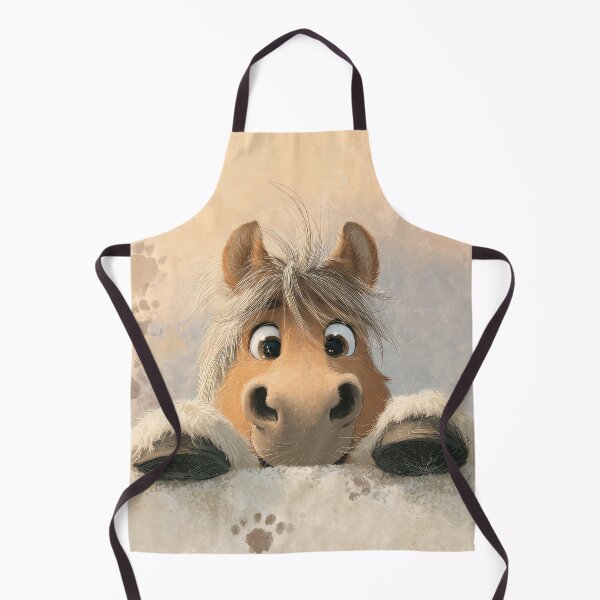Item preview, Haflinger Horse Peeking over Wall 01 designed and sold by Elisabeth Lucas.