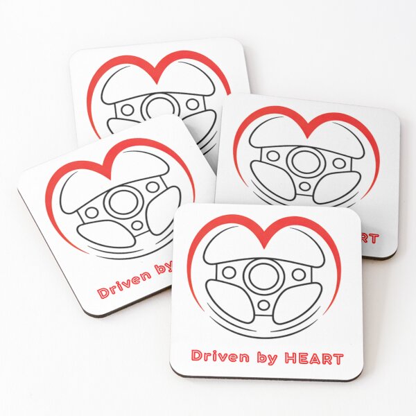 Item preview, Driven by Heart – Minimal Steering Wheel Heart Design for Car Lovers designed and sold by DK-ONE.