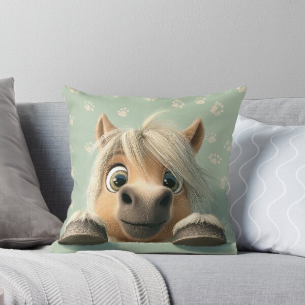 Item preview, Palomino Peeking over Wall 01 designed and sold by Elisabeth Lucas.