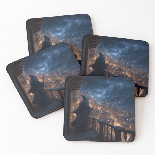 Item preview, Wizard Observing the Ancient City designed and sold by Rtymer.
