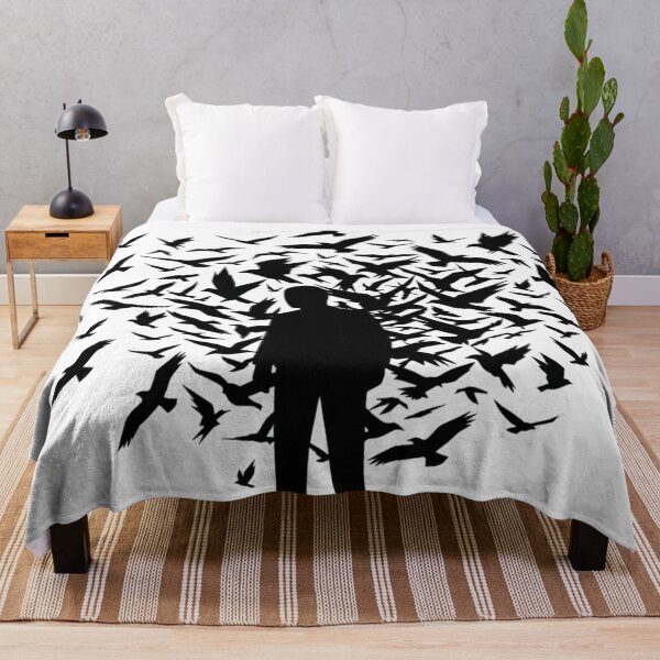 Item preview, Alfred Hitchcock The Birds Shadow Silhouette – Suspense Fan Art designed and sold by Zippy Creation.