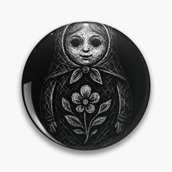 Item preview, Dark Matryoshka Doll Scratch Art designed and sold by Mortisigil.
