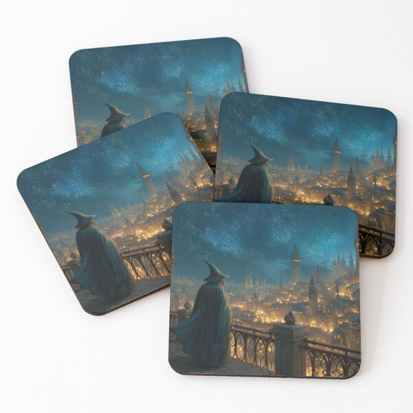Item preview, Wizard Observing the Ancient City designed and sold by Rtymer.