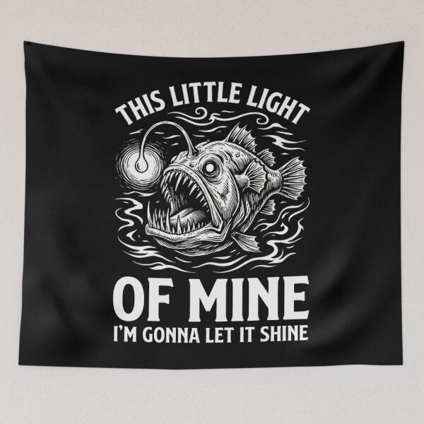 Item preview, This Little Light Of Mine Anglerfish Deep Sea Humor designed and sold by Mason-Pride.