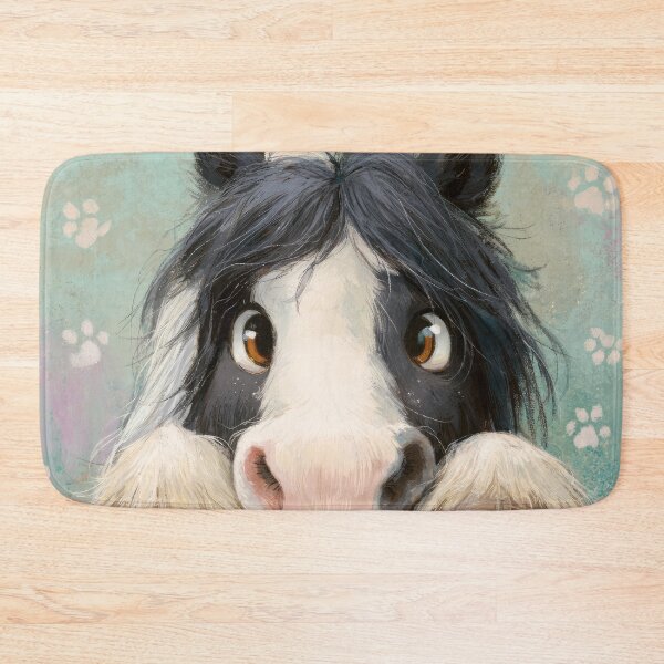 Item preview, Gypsy Vanner Peeking over Wall 02 designed and sold by Elisabeth Lucas.