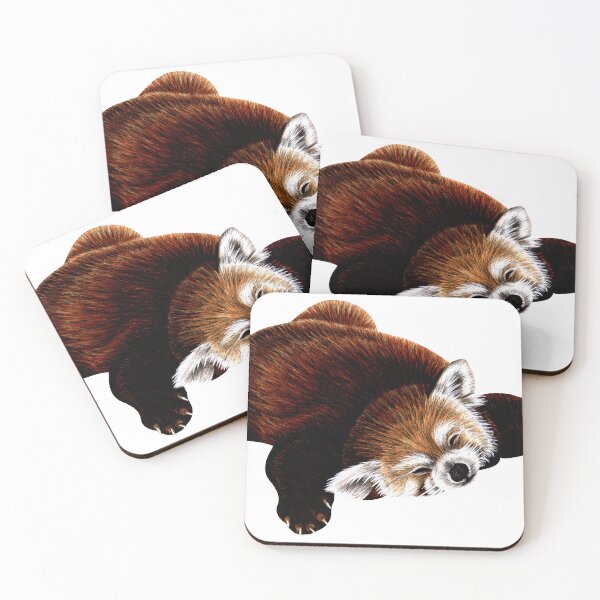 Item preview, Red panda sleeping designed and sold by LorenDowding.
