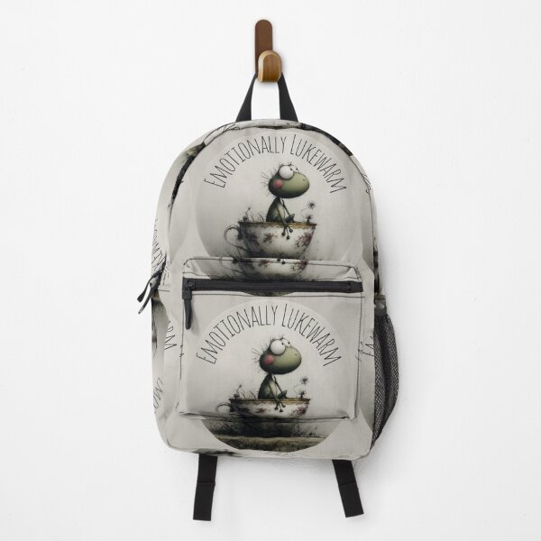 Item preview, Emotionally Lukewarm Frog in Teacup Sticker designed and sold by Ai Enchanted Art | Cottagecore • Whimsigoth • Aesthetic Designs.
