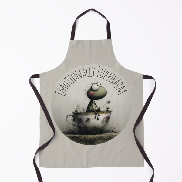 Item preview, Emotionally Lukewarm Frog in Teacup Sticker designed and sold by Ai Enchanted Art | Cottagecore • Whimsigoth • Aesthetic Designs.