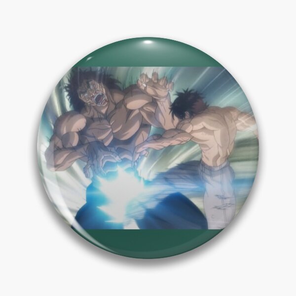 Item preview, Baki Hanma Yujiro Hanma Father & Son Nut Shot Anime Meme  designed and sold by MerikuroCreates.