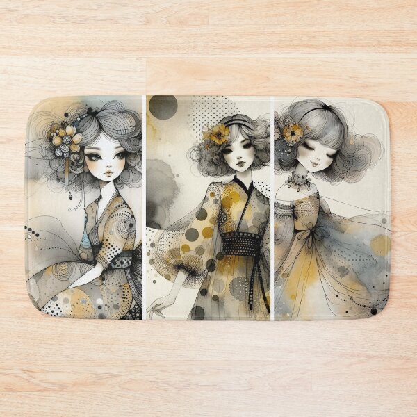 Item preview, Vintage Charm Girl designed and sold by Beyondnote-Art.