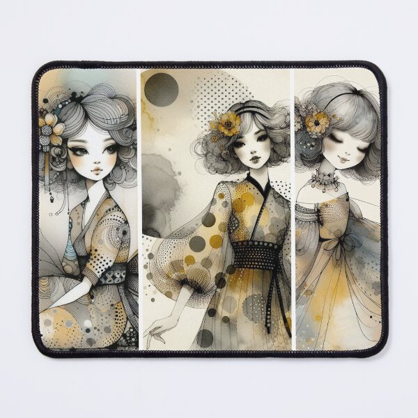 Item preview, Vintage Charm Girl designed and sold by Beyondnote-Art.