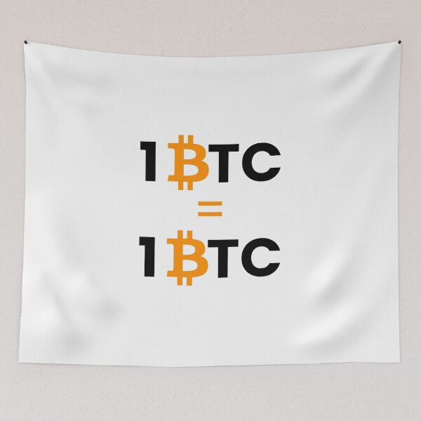 Item preview, 1 BTC = 1 BTC | The Ultimate Bitcoin HODL Truth (1 BTC Equals 1 BTC - Minimalist Crypto Philosophy) designed and sold by FashionTraders.