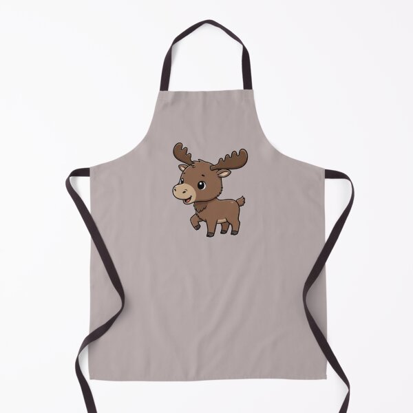 Item preview, Cute Baby Moose Cartoon With Big Eyes designed and sold by LightArt25.