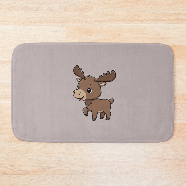 Item preview, Cute Baby Moose Cartoon With Big Eyes designed and sold by LightArt25.