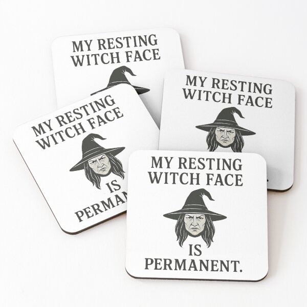 Item preview, My Resting Witch Face Is Permanent – Gothic Witch Dark Humor Design designed and sold by The Spooky Duck.